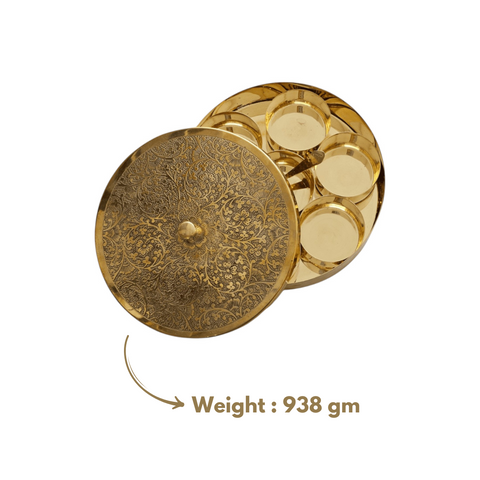 BRASS MASALA BOX