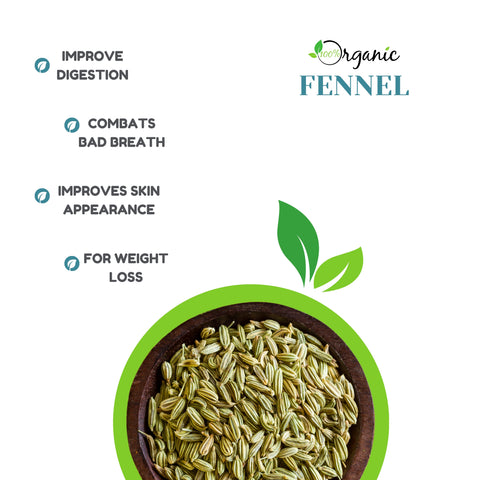 ORGANIC FENNEL (SAUNF,VARIYALI)