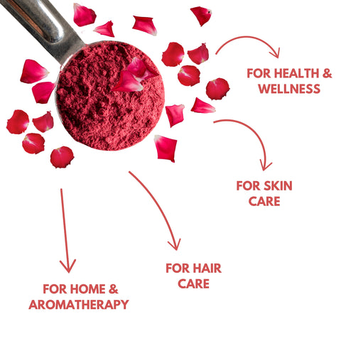 NATURAL ROSE PETAL POWDER