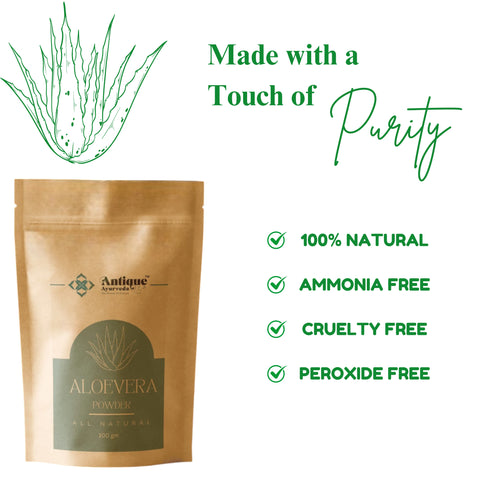 Pure Natural Aloe Vera Leaves Powder | Organic Dried Aloe Barbadensis Miller Extract