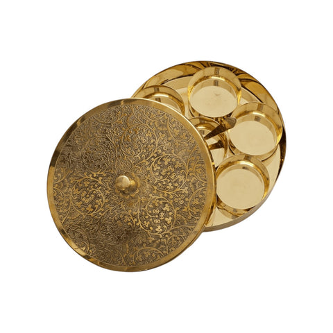 BRASS MASALA BOX