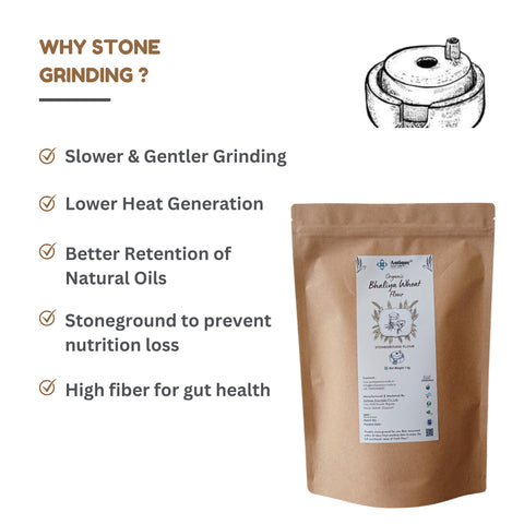 Organic Bhaliya Wheat Flour | Premium Whole Wheat Flour