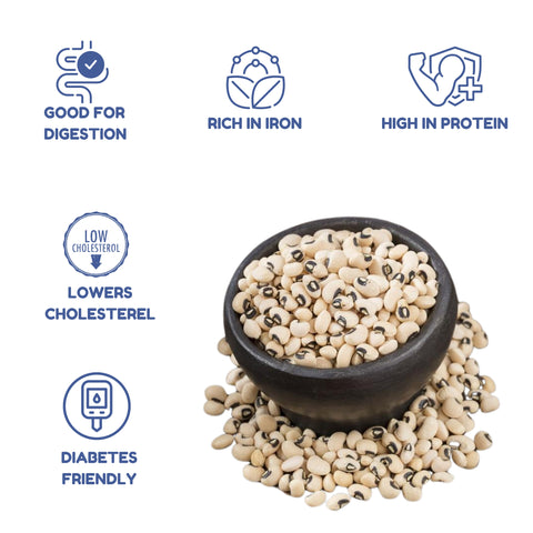 Organic Cowpea (Chawla/Chori) | Premium Black-Eyed Beans