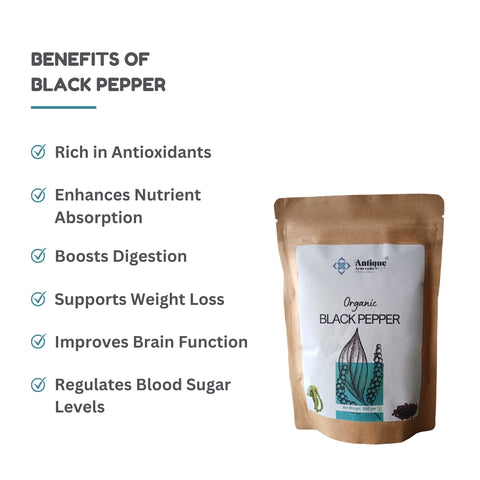 ORGANIC BLACK PEPPER (KALI MIRCH)