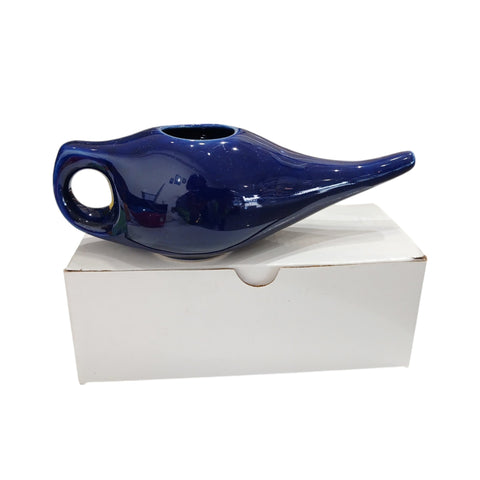 Ceramic Nasal Neti Pot | Jal Neti for Sinus Relief & Respiratory Health