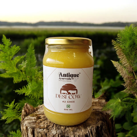 Pure Desi Cow A2 Ghee | Grass Fed Traditional Clarified Butter | 100% Natural Ayurvedic Ghee