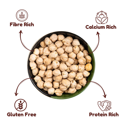 Organic Kabuli Chana | Premium White Chickpeas