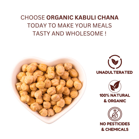 Organic Kabuli Chana | Premium White Chickpeas