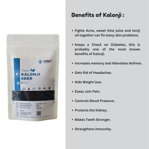 Premium Organic Kalonji Seeds| Black Cumin Seeds for Health & Wellness