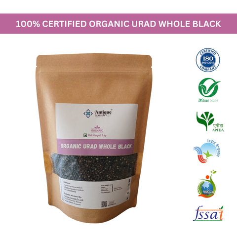Organic Black Urad Dal Whole | Premium Quality Black Gram | 100% Natural Pulses