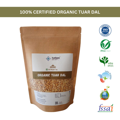 Organic Tuar Dal (Arhar) | Premium Pigeon Peas Split
