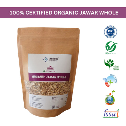 Organic Jawar Whole (Sorghum Millet) | Premium Quality Gluten-Free Ancient Grain