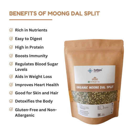 Organic Moong Dal | Premium Split Yellow Mung Beans