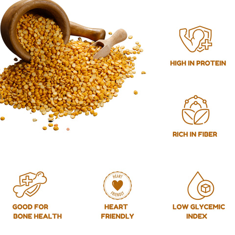 Organic Chana Dal | Premium Split Bengal Gram