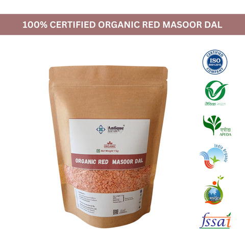 Organic Split Red Masoor Dal | Premium Pink Lentils