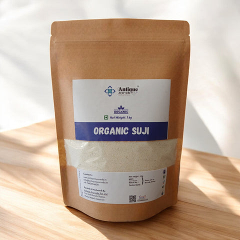 Organic Suji (Semolina) | Premium Quality Durum Wheat Rava | 1 KG
