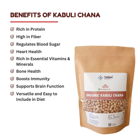 Organic Kabuli Chana | Premium White Chickpeas
