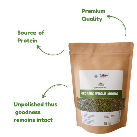 Organic Whole Moong Beans | Premium Green Gram