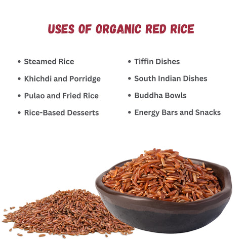 Organic Red Rice | Nutrient Dense Whole Grain for Health & Wellness