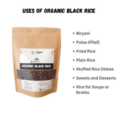 Organic Black Rice | Antioxidant Rich Forbidden Rice for Premium Nutrition