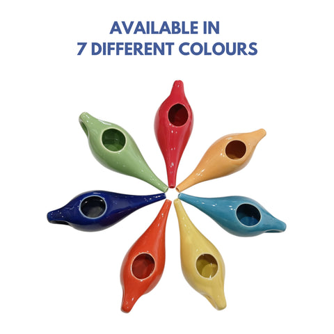 Ceramic Nasal Neti Pot | Jal Neti for Sinus Relief & Respiratory Health