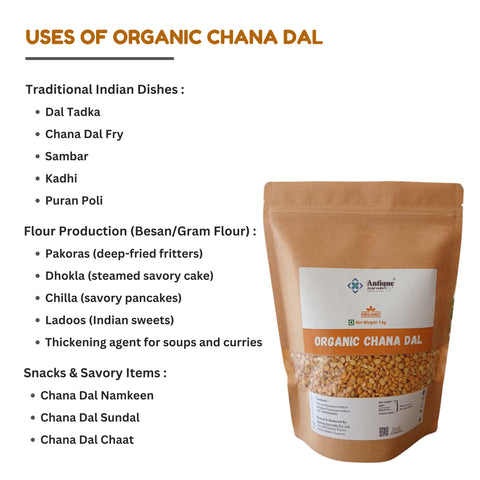 Organic Chana Dal | Premium Split Bengal Gram
