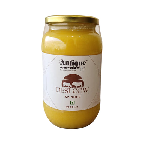 Pure Desi Cow A2 Ghee | Grass Fed Traditional Clarified Butter | 100% Natural Ayurvedic Ghee