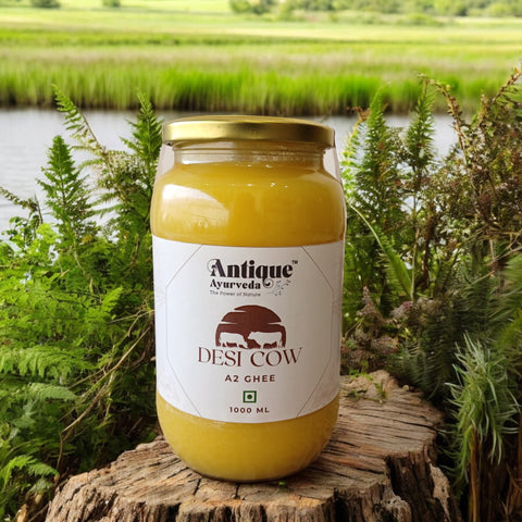 Pure Desi Cow A2 Ghee | Grass Fed Traditional Clarified Butter | 100% Natural Ayurvedic Ghee