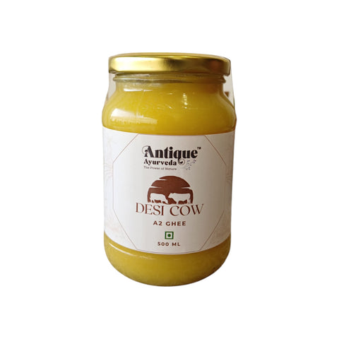 Pure Desi Cow A2 Ghee | Grass Fed Traditional Clarified Butter | 100% Natural Ayurvedic Ghee