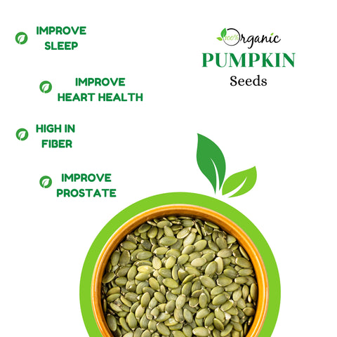 Organic Pumpkin Seeds | Zinc Rich Kernels for Prostate & Heart Health