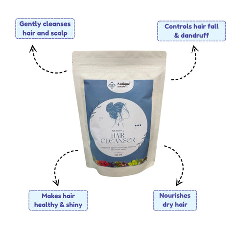 Ayurvedic Natural Hair Cleanser | Chemical-Free Herbal powder for All Hair Types