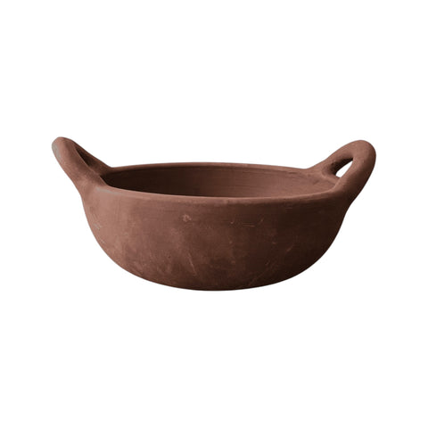 Traditional Handmade Clay Kadhai | Artisan Clay Kadhai