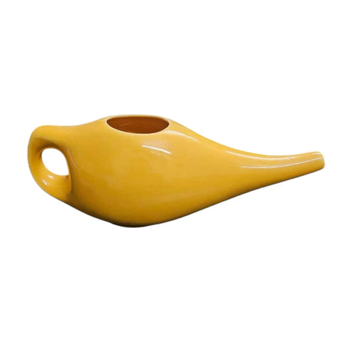 Ceramic Nasal Neti Pot | Jal Neti for Sinus Relief & Respiratory Health