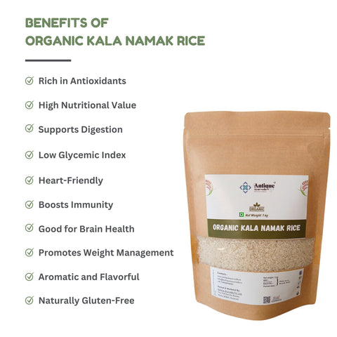 Organic Kalanamak Rice | Aromatic Black Scented Rice from Buddha's Land