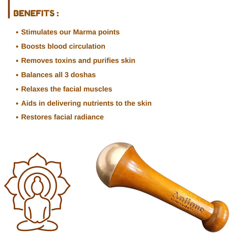 Kansa Wand | Traditional Bronze Facial Massage Tool