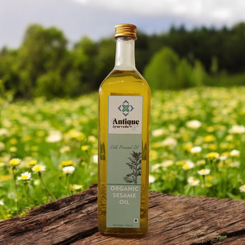 Organic Sesame Oil | Cold Pressed Til Ka Tel | Professional Grade Ayurvedic Oil