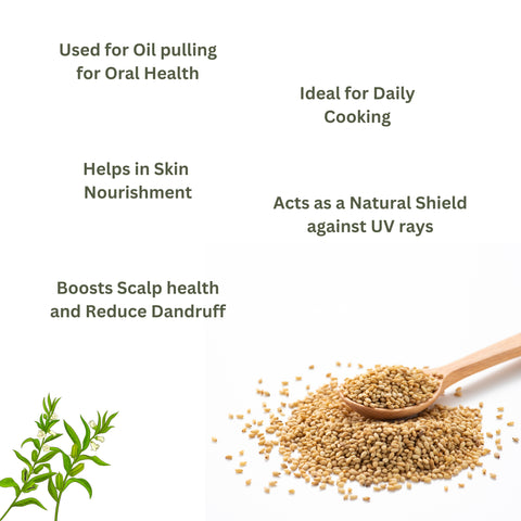 Organic Sesame Oil | Cold Pressed Til Ka Tel | Professional Grade Ayurvedic Oil
