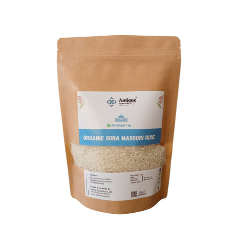 Organic Sona Masoori Rice | Premium Medium Grain for Daily Nutrition