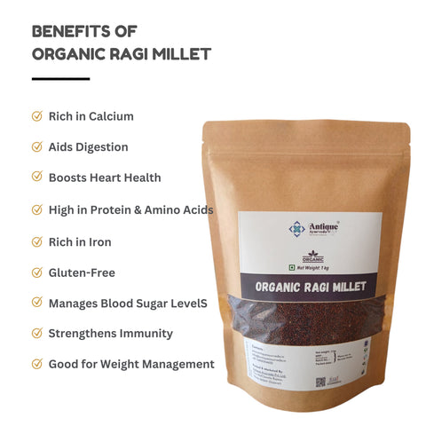 Organic Ragi Millet (Finger Millet) | Premium Quality Calcium-Rich Superfood