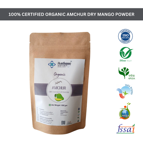 Organic Amchur (Dry Mango Powder) | Pure Tangy Spice | 100 GM
