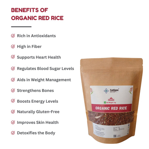 Organic Red Rice | Nutrient Dense Whole Grain for Health & Wellness
