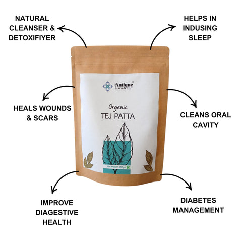 ORGANIC BAY LEAF WHOLE TEJ PATTA DRIED LEAVES