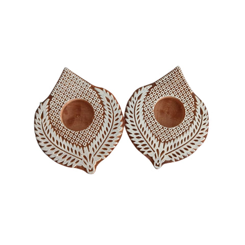 Handmade Wood Diya Stands | Traditional Eco-Friendly Diwali Décor