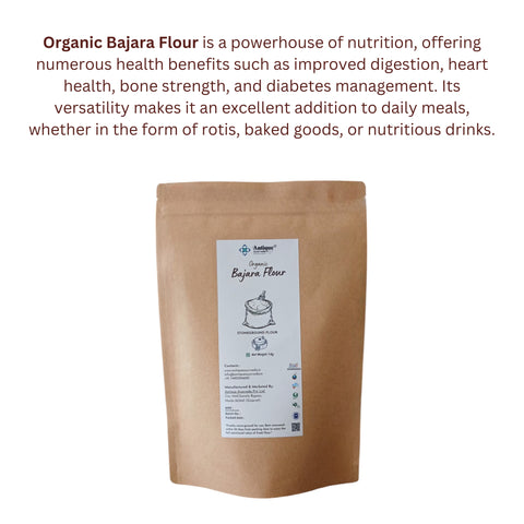 Organic Bajara Flour | Pure Stone Ground Pearl Millet Flour