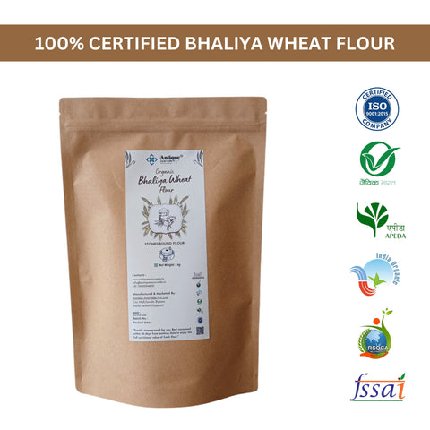 Organic Bhaliya Wheat Flour | Premium Whole Wheat Flour