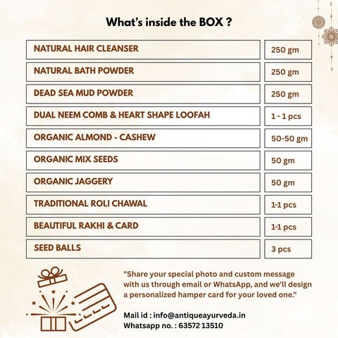 Royal Spa Hamper - Majestic Wellness Rakhi Collection