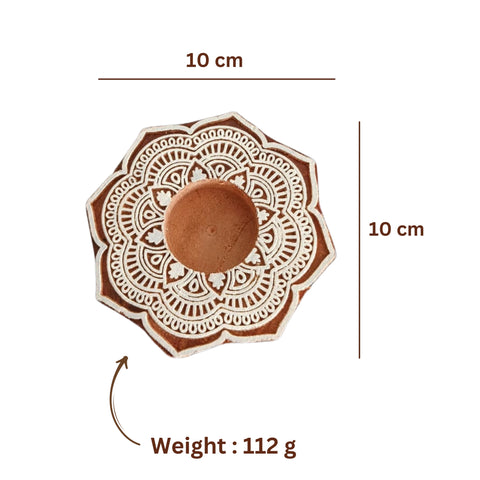 Handmade Wood Diya Stands | Traditional Eco-Friendly Diwali Décor