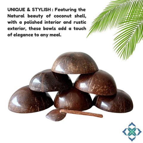 Mini Coconut Bowl | Natural Handmade Eco-Friendly Bowl (Set of 2)