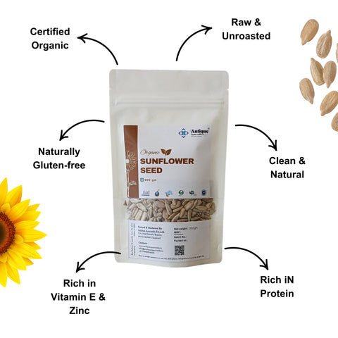 Organic Sunflower Seeds | Vitamin E Rich Kernels for Energy & Immunity