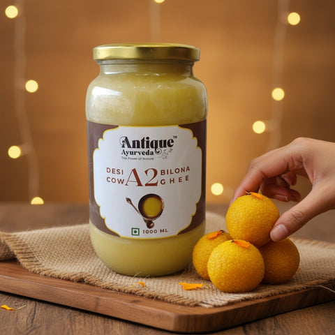 Premium A2 Desi Cow Bilona Ghee | Pure Grass-Fed Organic Clarified Butter